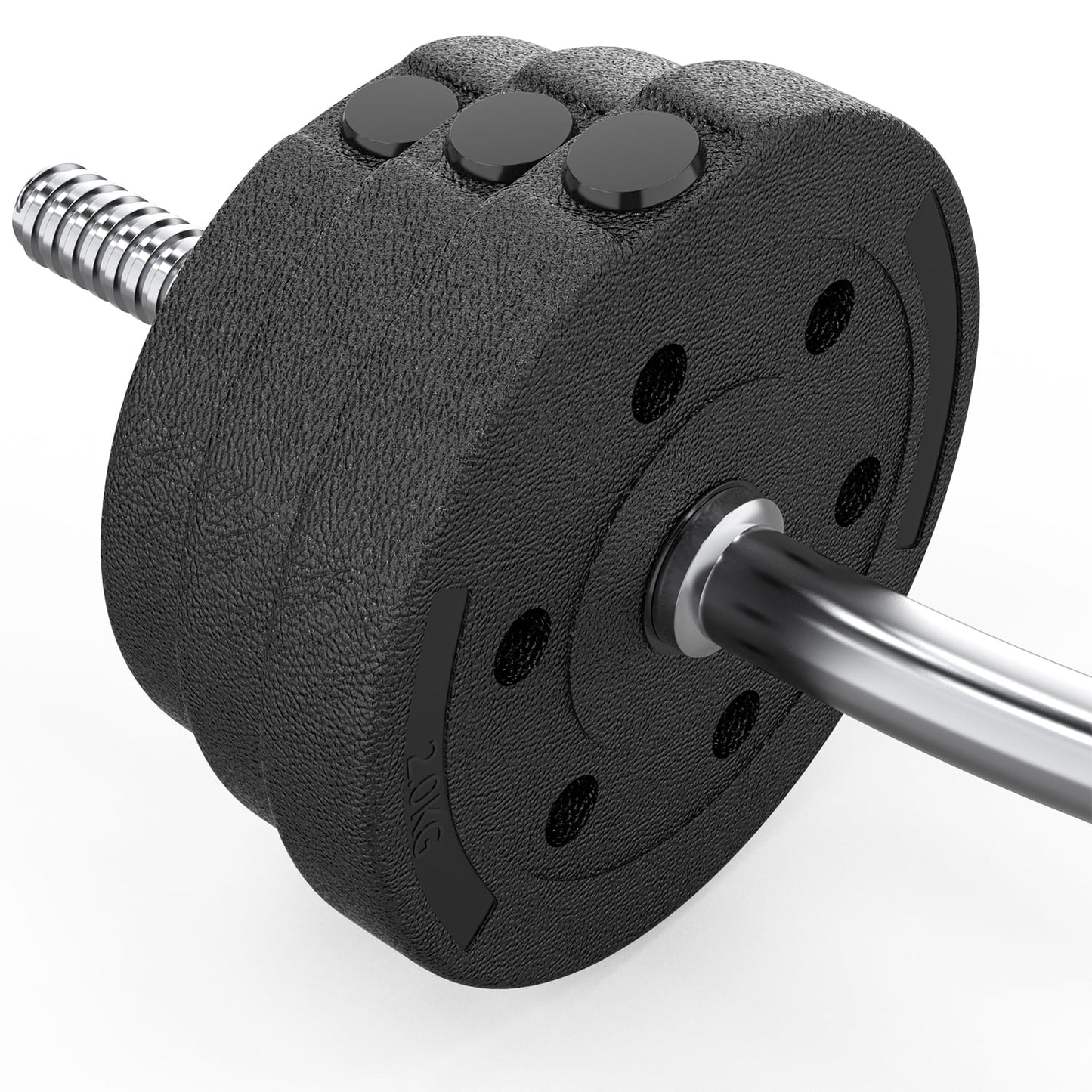 Ultimate Fitness Powerhouse: 66LB 2-in-1 Adjustable Dumbbell Set with Connecting Rod