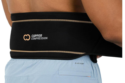 Revolutionize Your Comfort: Copper-Infused Lower Back Lumbar Support Brace - Wear Anywhere, Anytime! (Fits Waist 28" - 38")