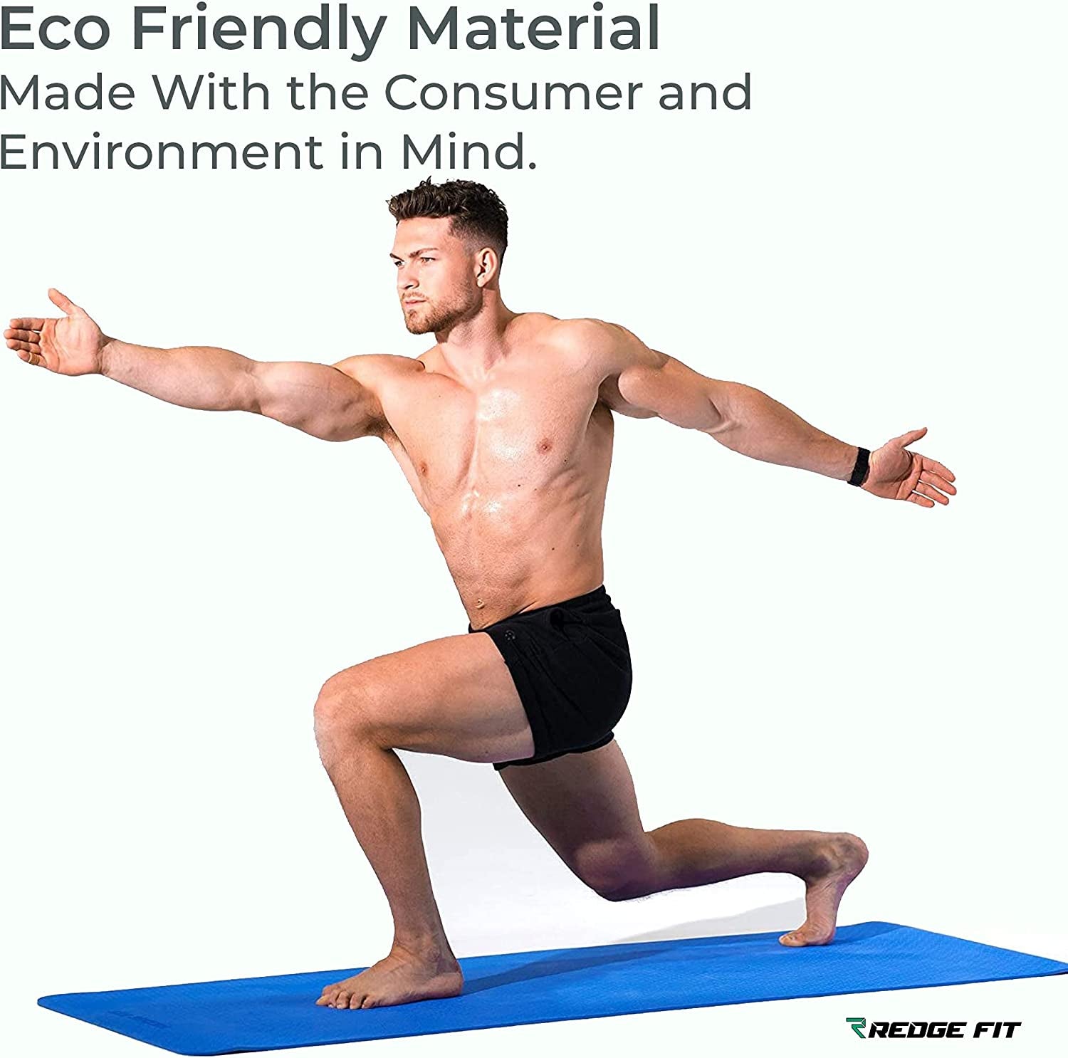 Double-Sided Workout Mat: Premium TPE Material, Multifunctional Design, Includes Carrying Straps!